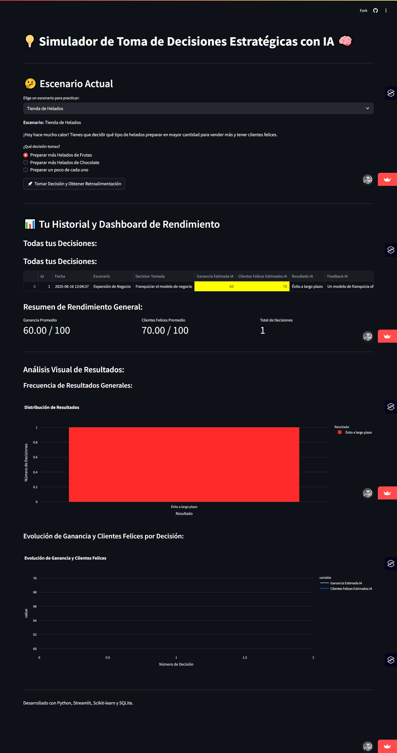 Simulador de toma de decisiones estratégicas con Inteligencia Artificial - innovador simulador de toma de decisiones estratégicas que utiliza Inteligencia Artificial (IA) para ayudarte a mejorar tu lógica de negocio y resolución de problemas